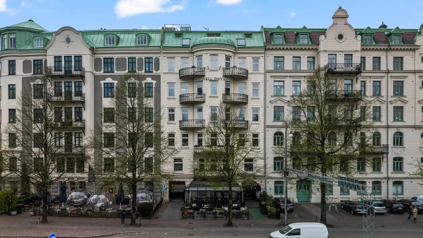 Bo nära Scandinavium, Svenska Mässan och Liseberg på Hotell Onyxen
